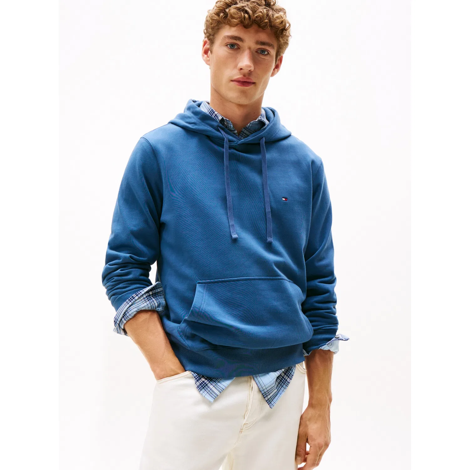 Мужской худи с капюшоном и утяжками Tommy Hilfiger, Aegean Sea
