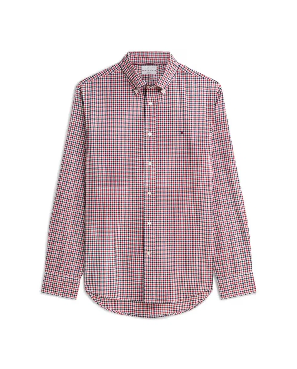 Мужская рубашка с длинным рукавом из поплина Big & Tall Tommy Hilfiger, Красный