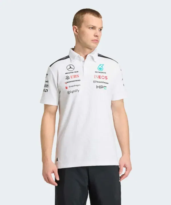 Поло Mercedes AMG F1 Team Engineer, белый — фото 3