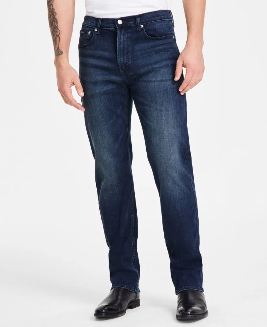Комплект из джинсов и полосатой рубашки Calvin Klein, Boston Blue