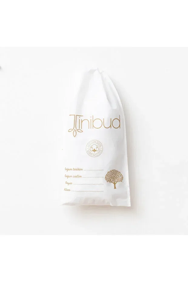 Детский комбинезон для девочек хлопковый Basics Tinibud, White — фото 4