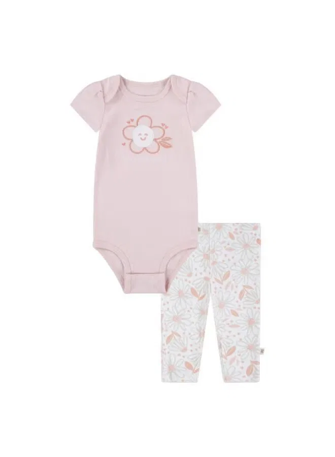 Боди-комбинезон с штанами Huggies, персиковый