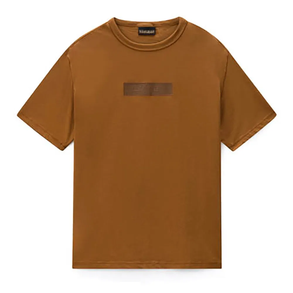 Детская футболка для девочек с принтом New Box Logo Napapijri, Brown — фото 3