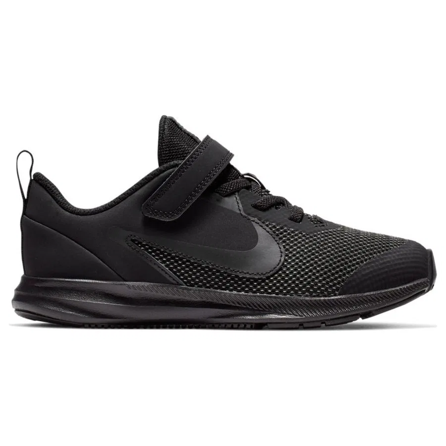 Детские спортивные кроссовки с мягкой амортизацией Downshifter 9 Nike, Черный