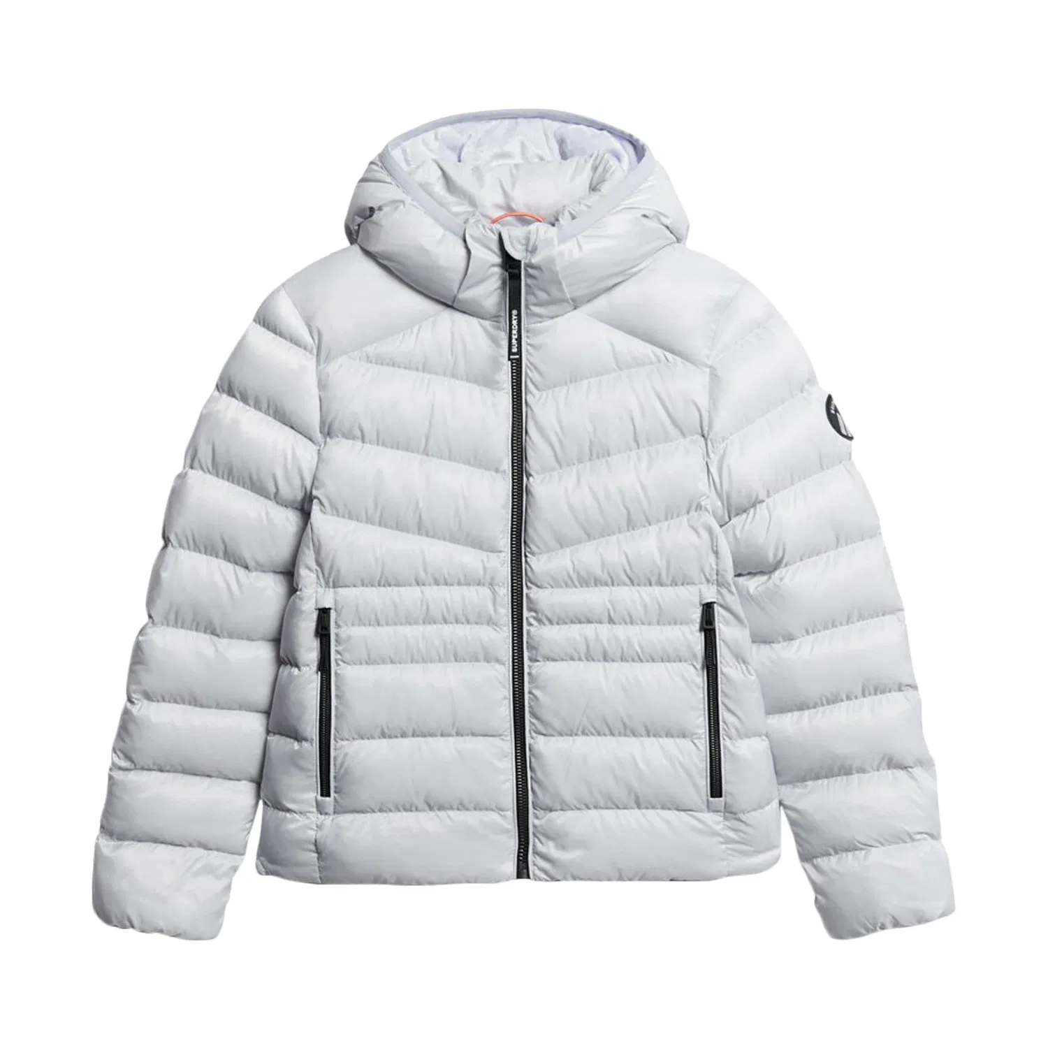 Женская пуховая куртка с капюшоном Fuji Quilt Superdry, Grey