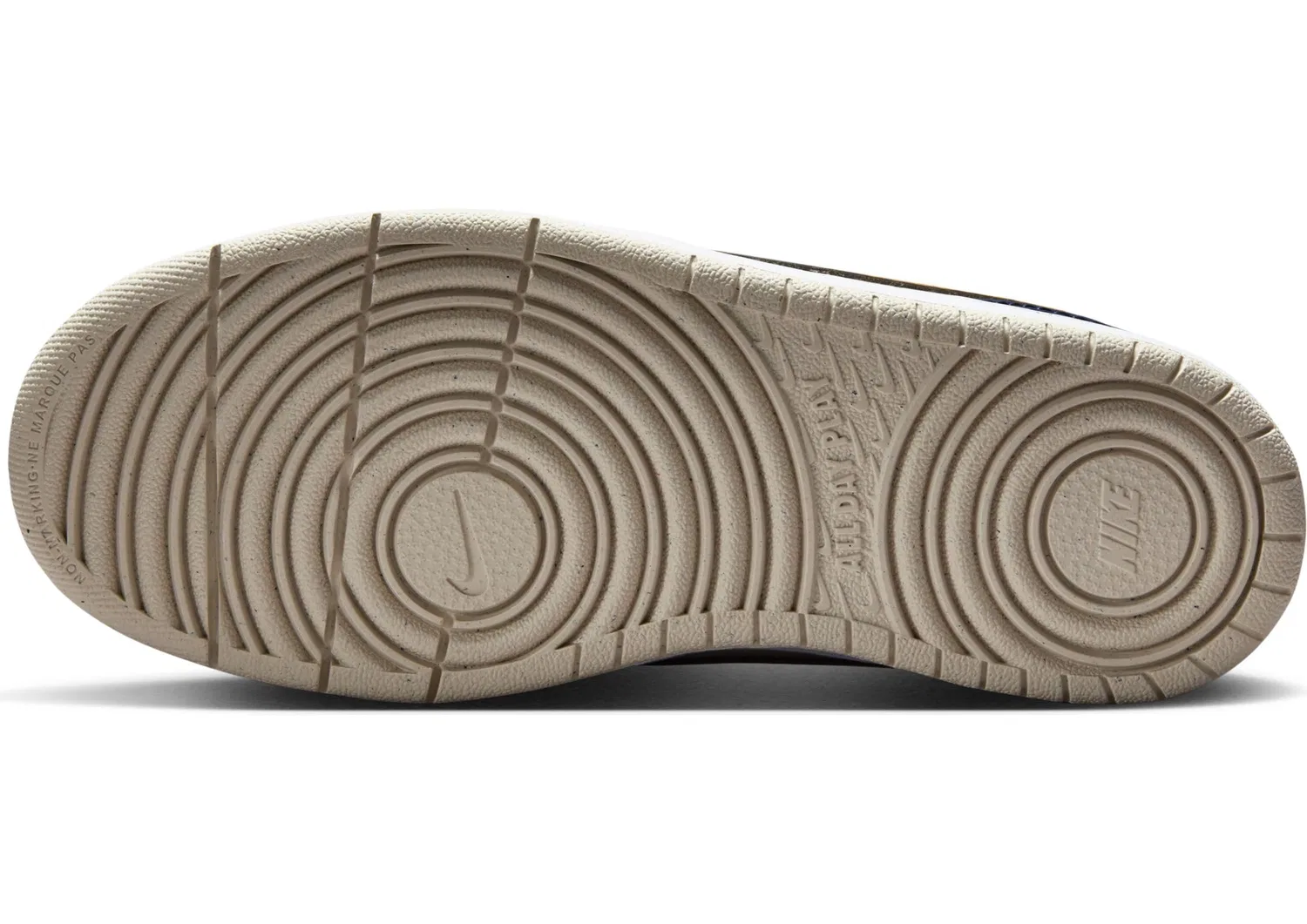 Детские кроссовки для мальчиков с кожаным верхом Court Borough Low Recraft NIKE, Lt Orewood Brn Orange Peel Mid — фото 4