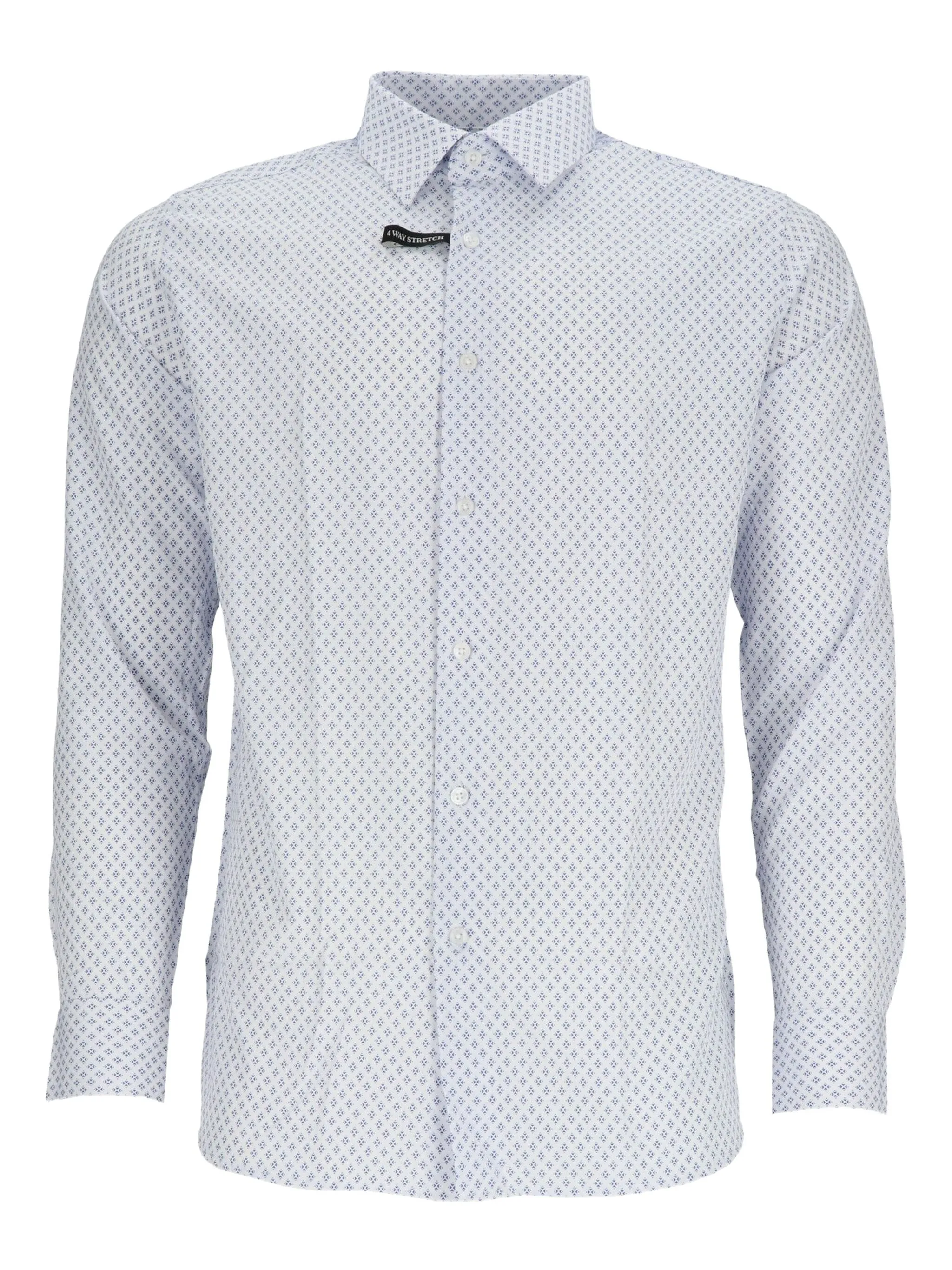 

Рубашка с геометричным принтом Scotch & Soda, белый