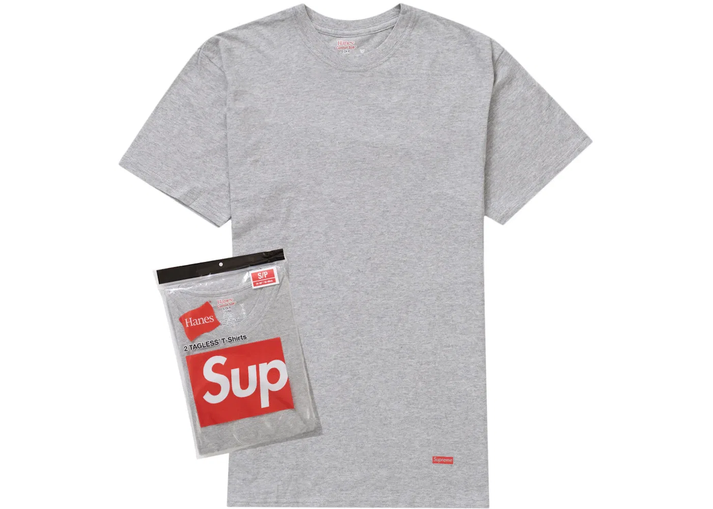 Мужской комплект футболок с коротким рукавом Tees (2 Pack) Supreme, Heather Grey
