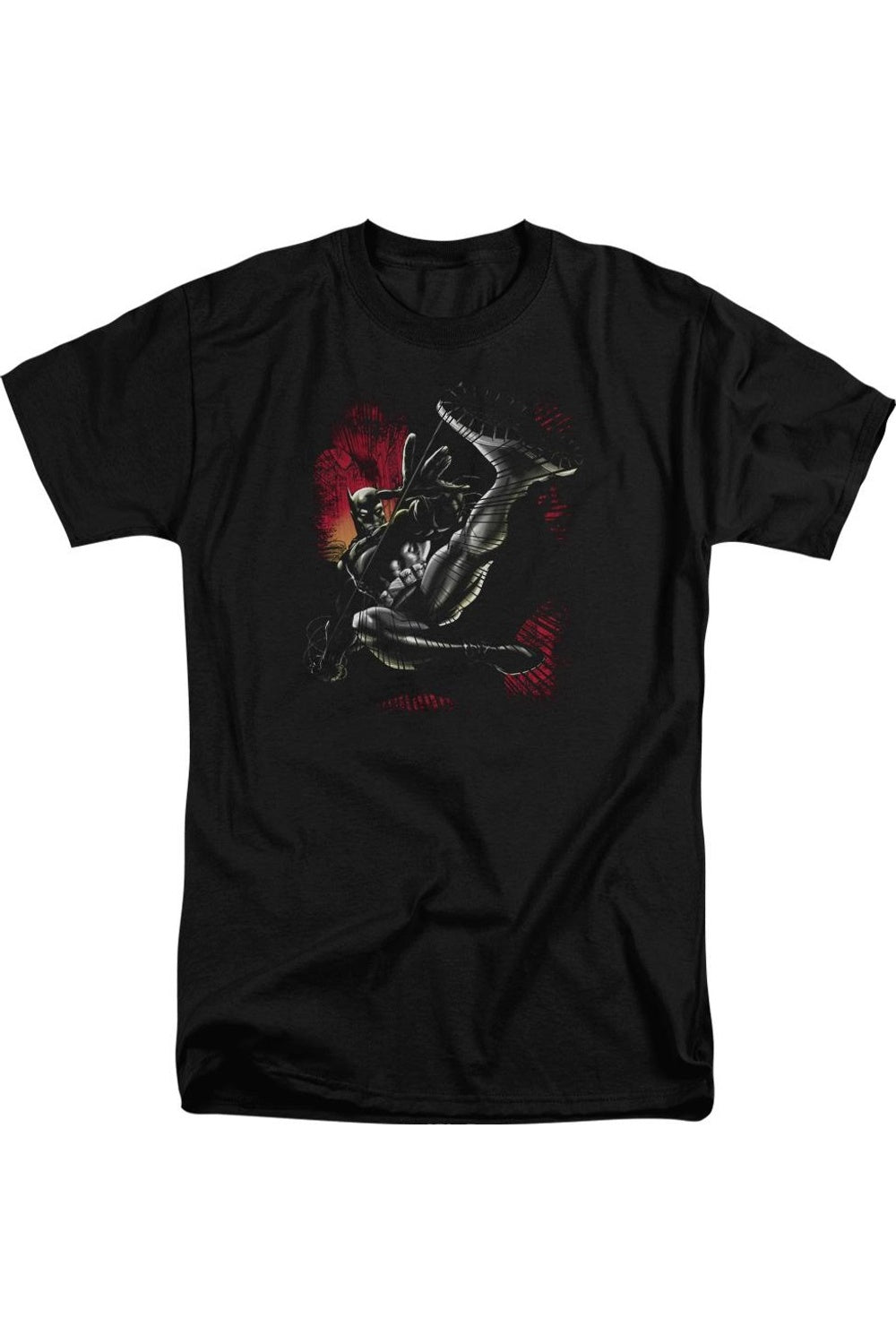 

Футболка Batman Kick Swing с коротким рукавом для взрослых Gildan, черный