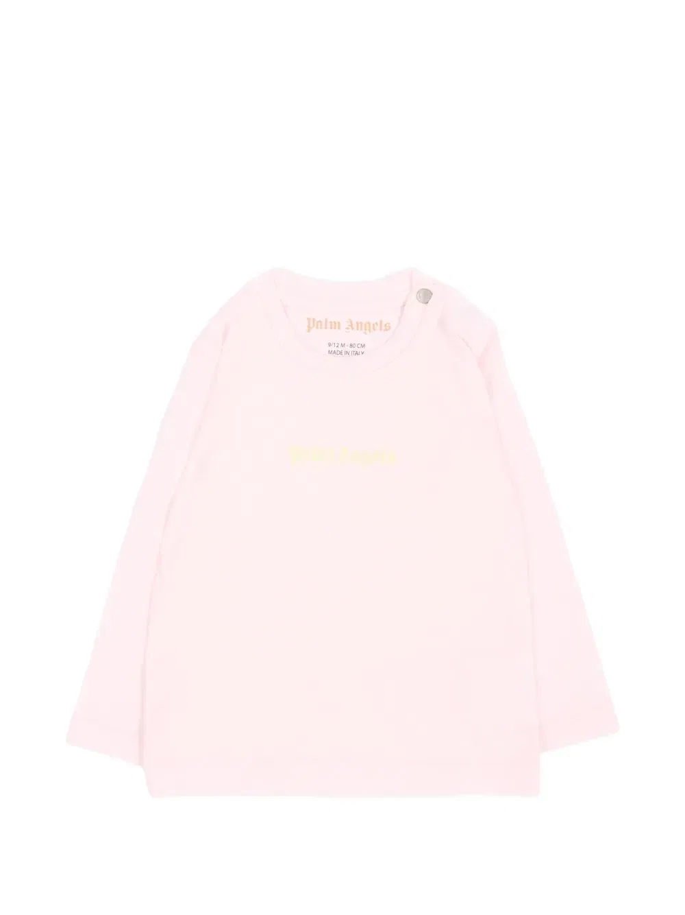 Футболка с длинными рукавами с логотипом Palm Angels Kids, розовый