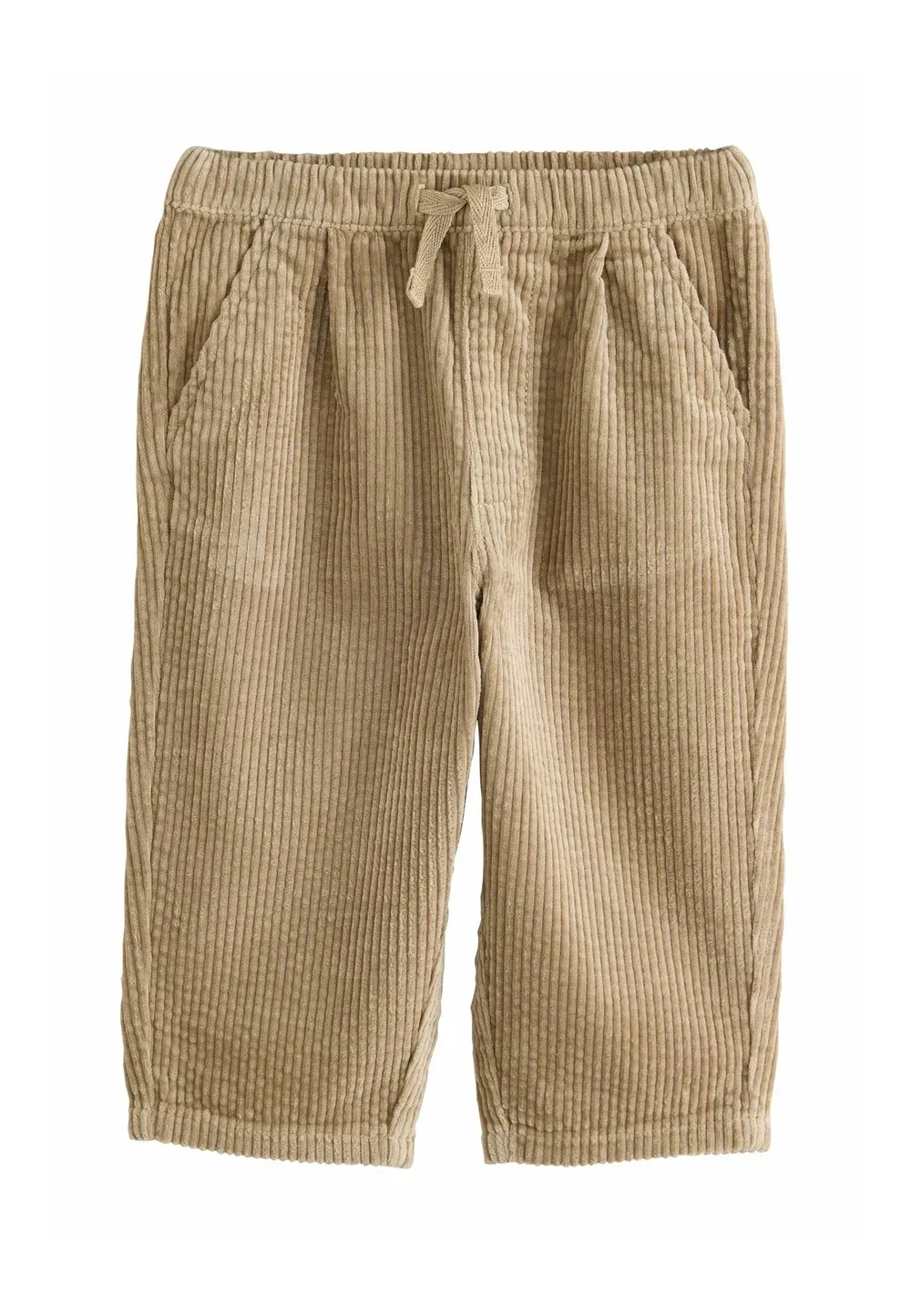 Брюки классического кроя из фактурного вельвета Next, Stone Beige