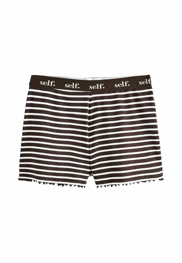 Пижамный комплект полосатый Regular Fit Next, Chocolate Stripe, шоколадный — фото 3