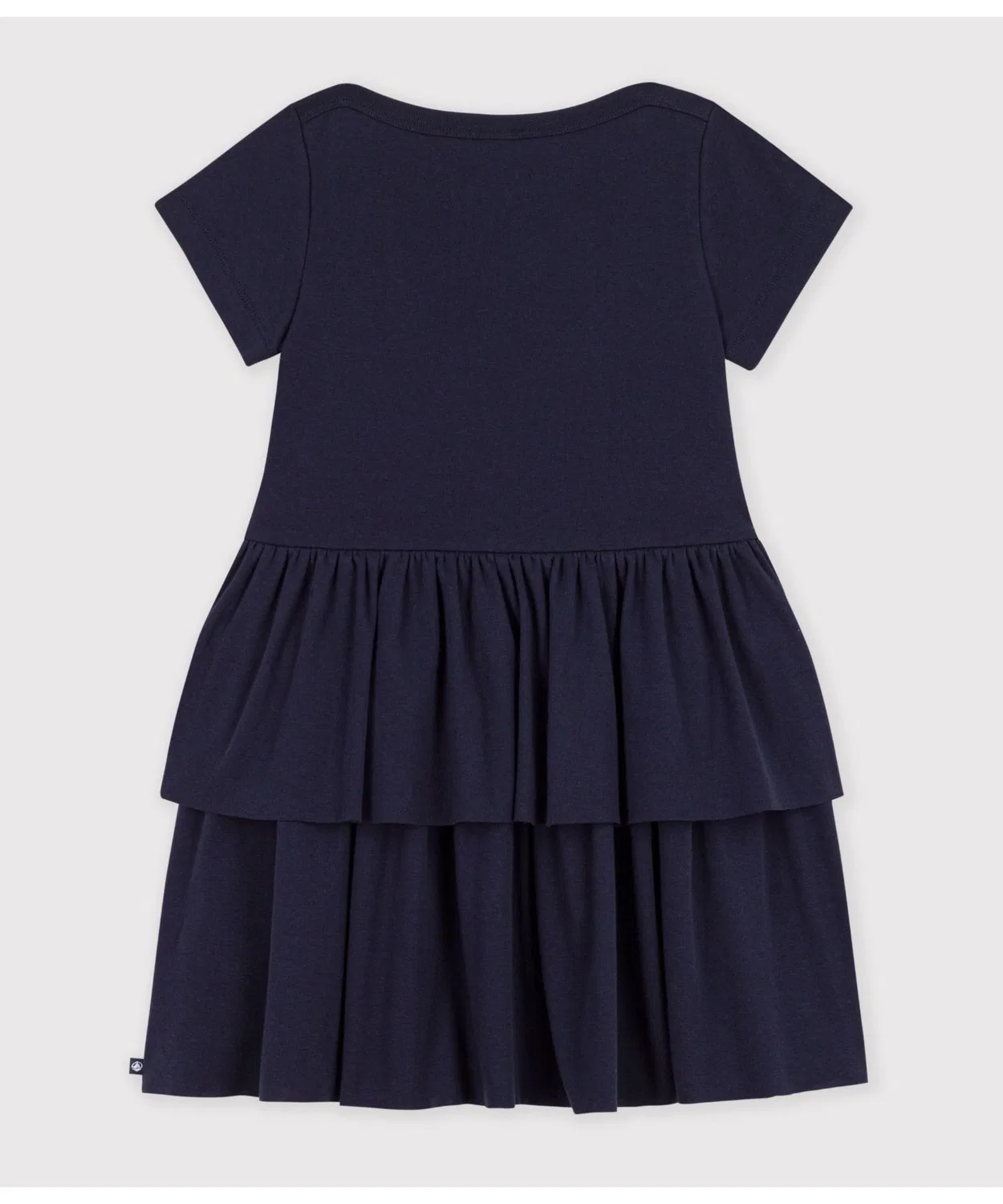 Детское платье с длинным рукавомBoat Neck Half Sleeve PETIT BATEAU, Navy — фото 2
