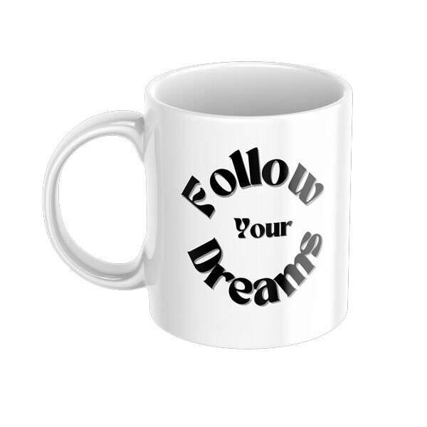 

Кружка Следуй за своей мечтой, белый