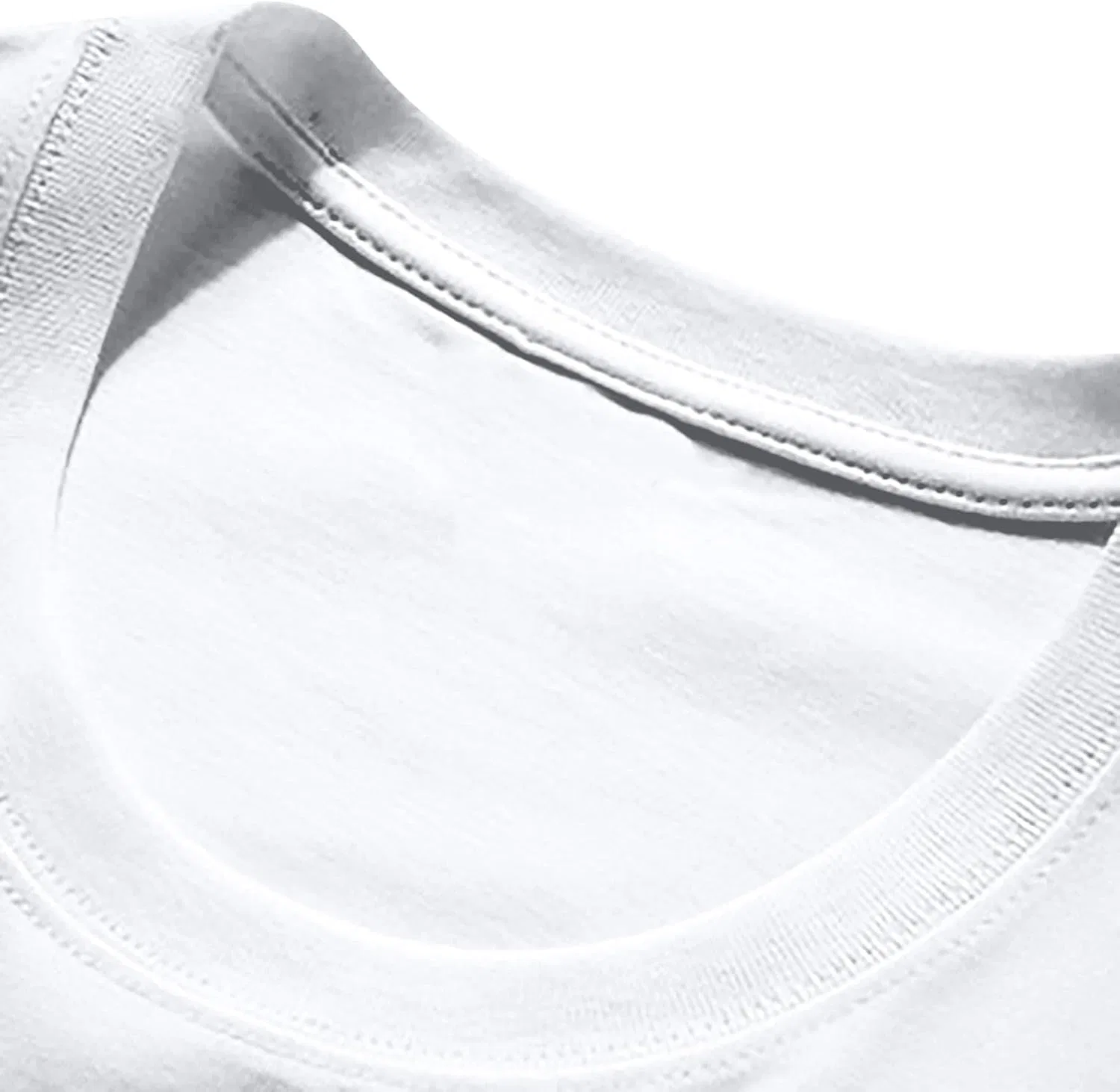 Мужская футболка с круглым вырезом хлопковая, White — фото 4
