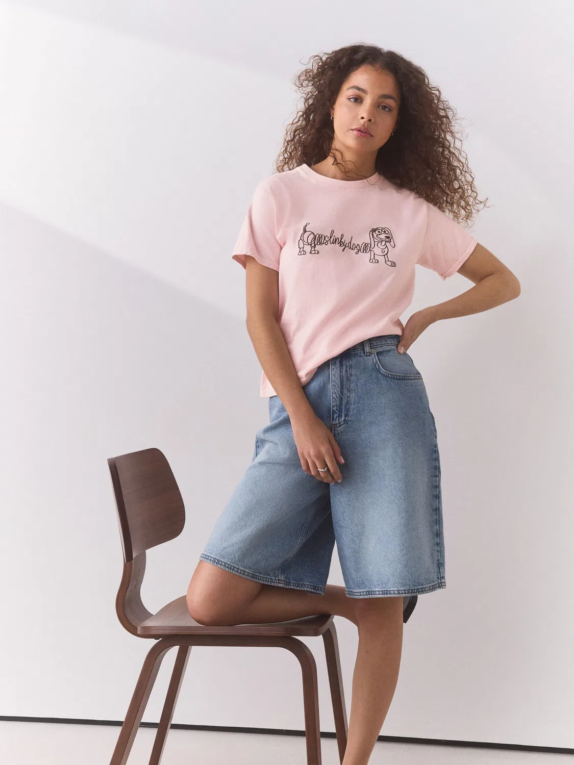 Футболка Slim Fit с принтом Slinky, Toy Story Next, розовый — фото 2
