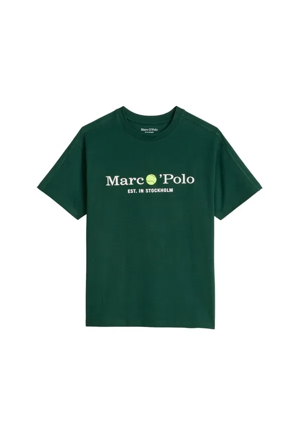 Футболка с принтом Unisex Print T-shirt, grass green Marc O'Polo, зеленый — фото 3