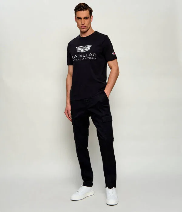 Мужская футболка с принтом Tommy Hilfiger X Cadillac Formula 1 Team, черный — фото 2