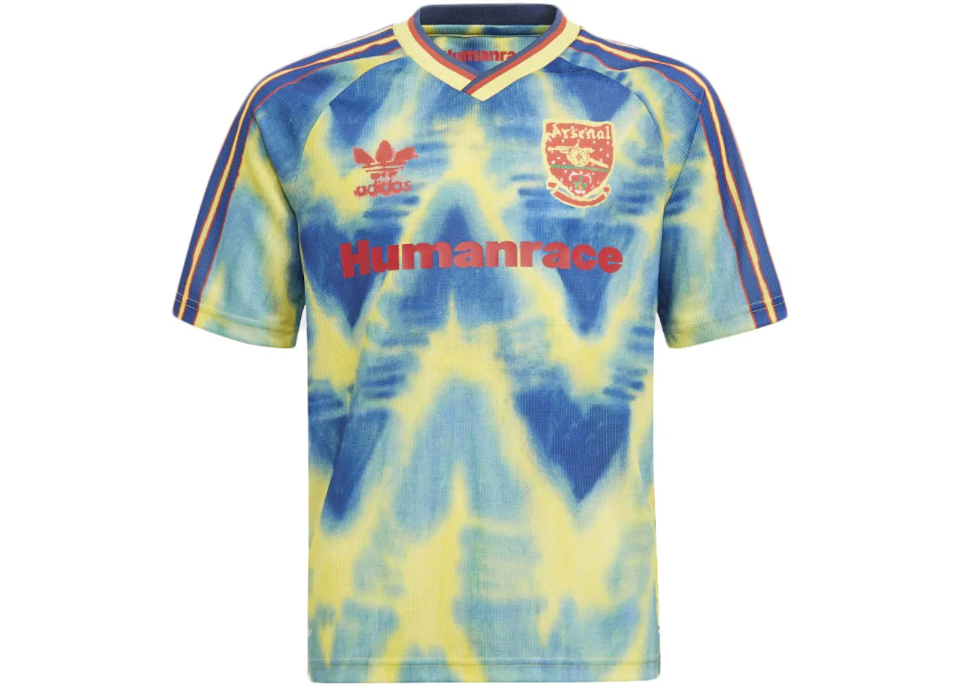 Мужская футбольная футболка с принтом Jersey Adidas, EQT Yellow/Collegiate Navy