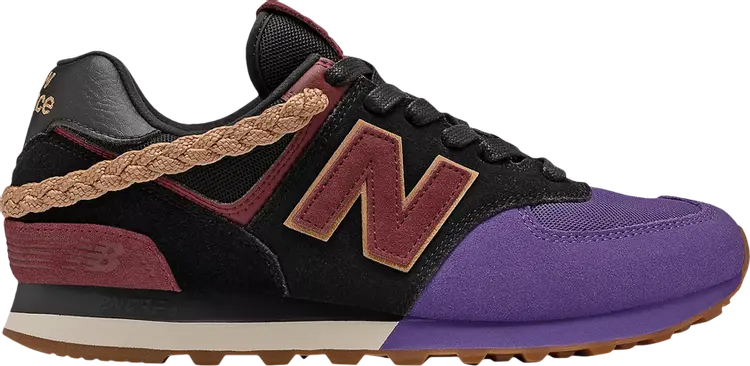 

Кроссовки New Balance 574 'Black History Month', черный