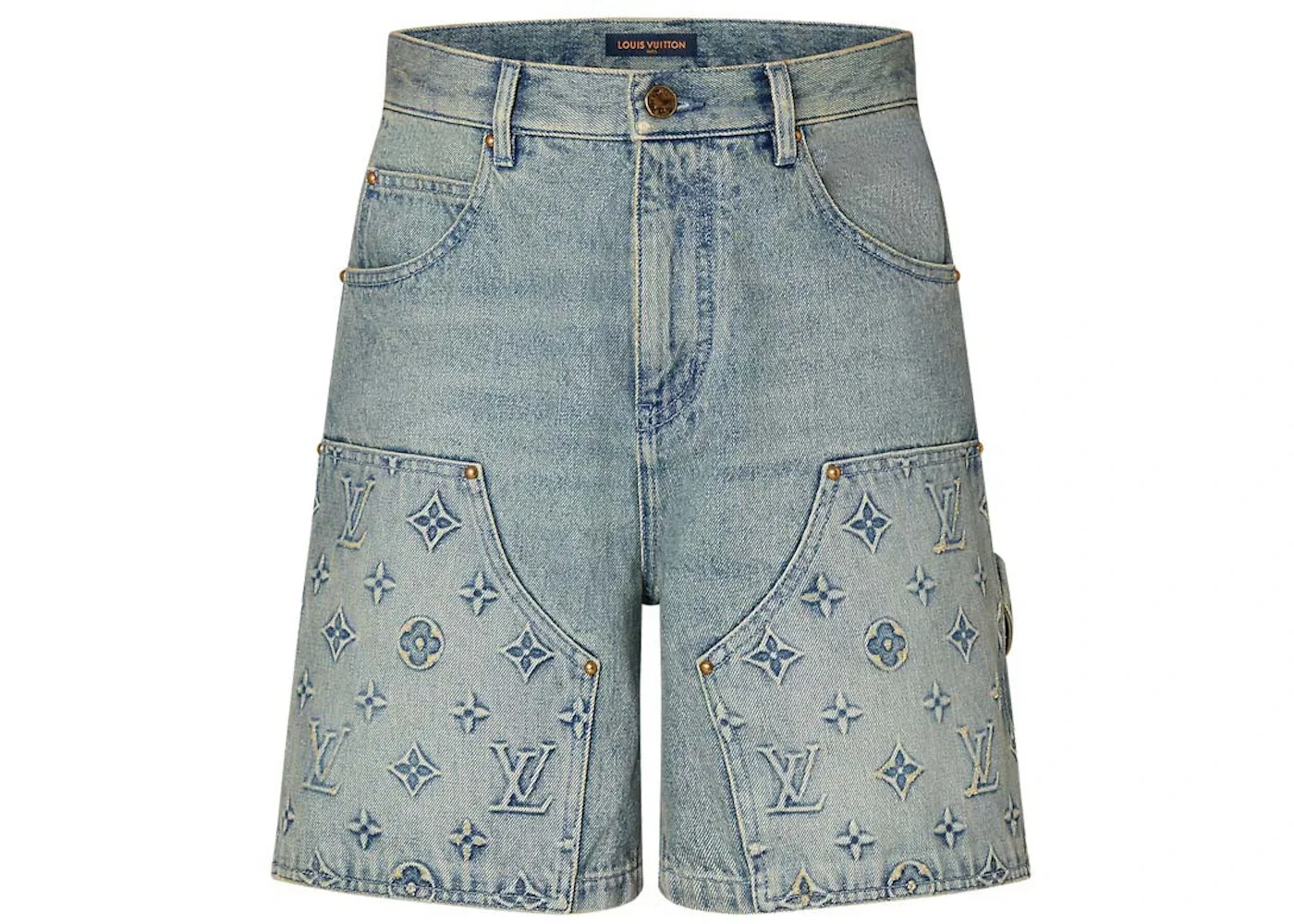 Мужские шорты джинсовые Louis Vuitton Shorts, Синие