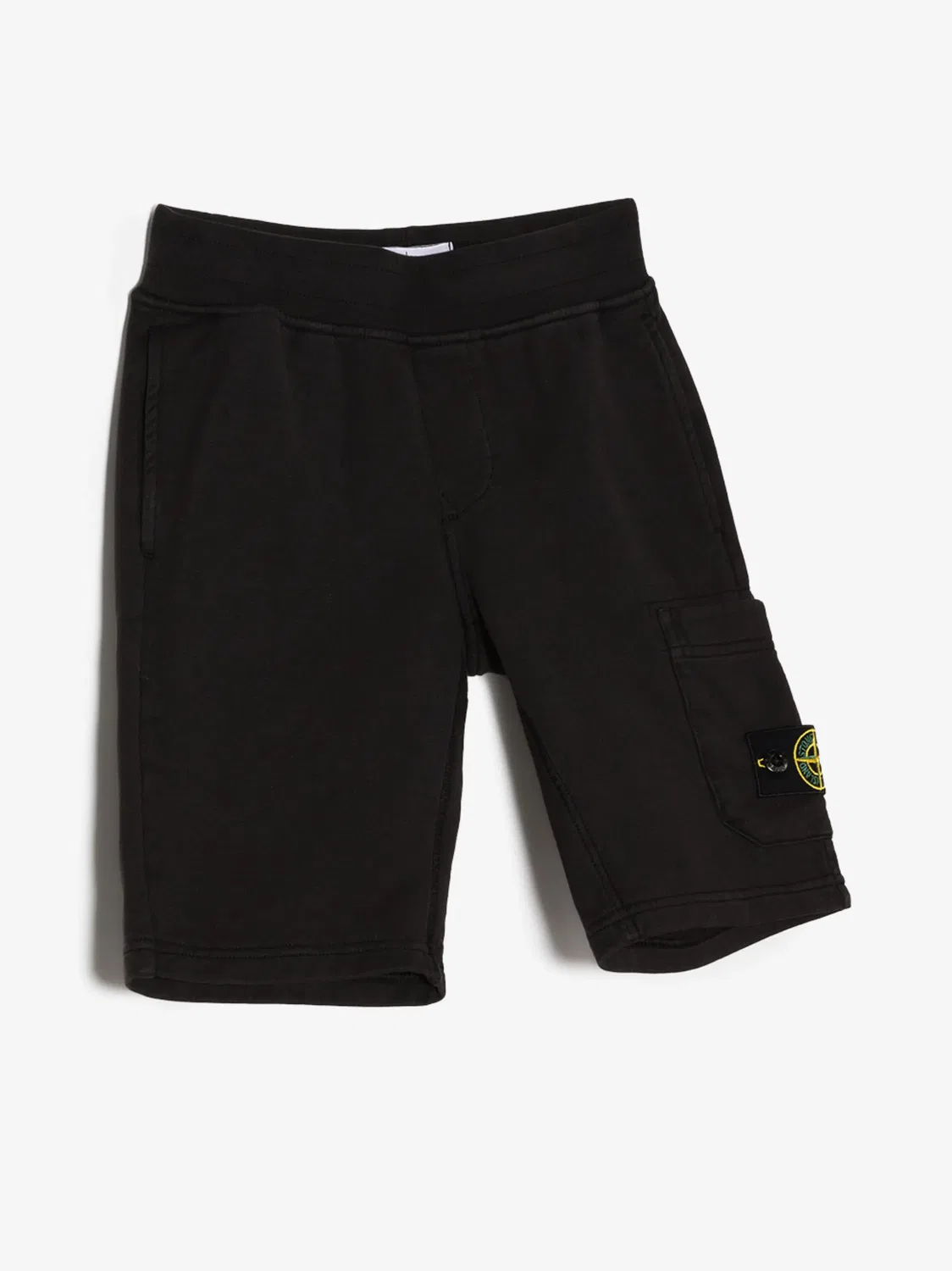 Шорты с логотипом компаса из хлопка Stone Island, черный — фото 3