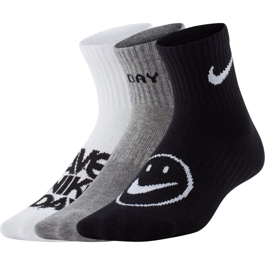 Комплект из 3 пар детских носков Everyday Lightweight Nike, Разноцветный
