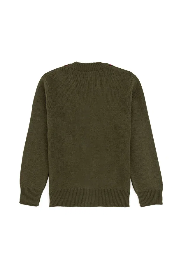 Детский кардиган для мальчиков хлопковый U.S. Polo Assn., Khaki — фото 2