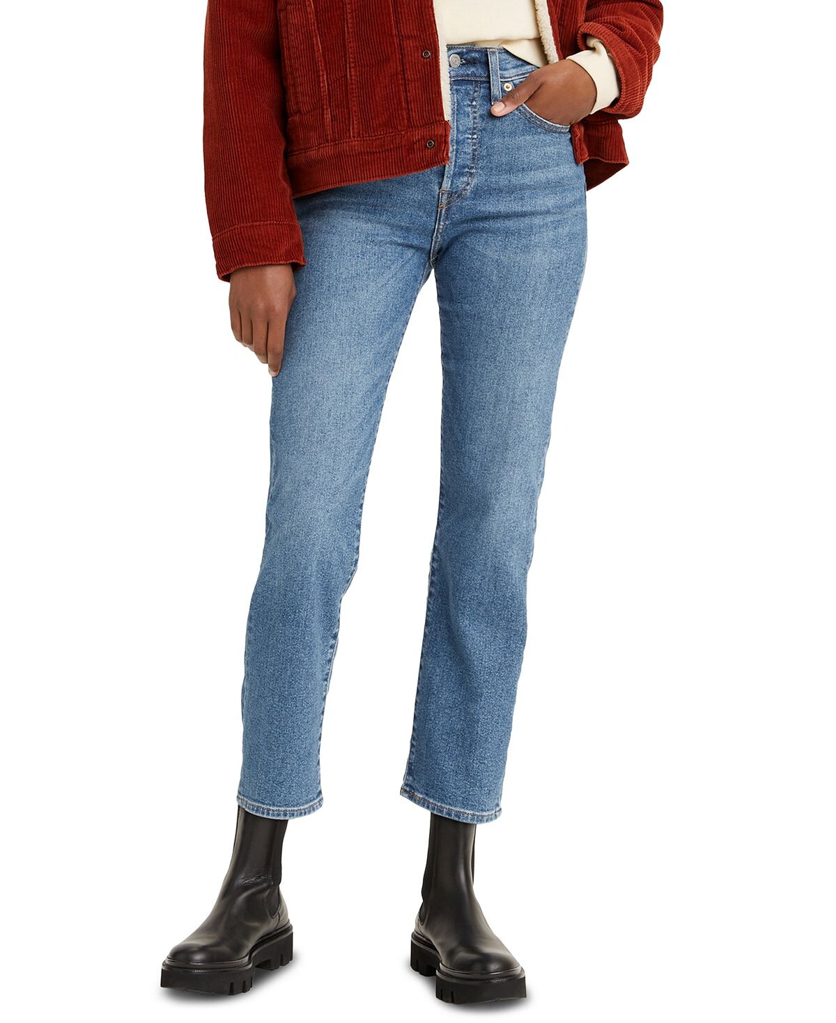 

Женские укороченные джинсы прямого кроя wedgie Levi's, мульти