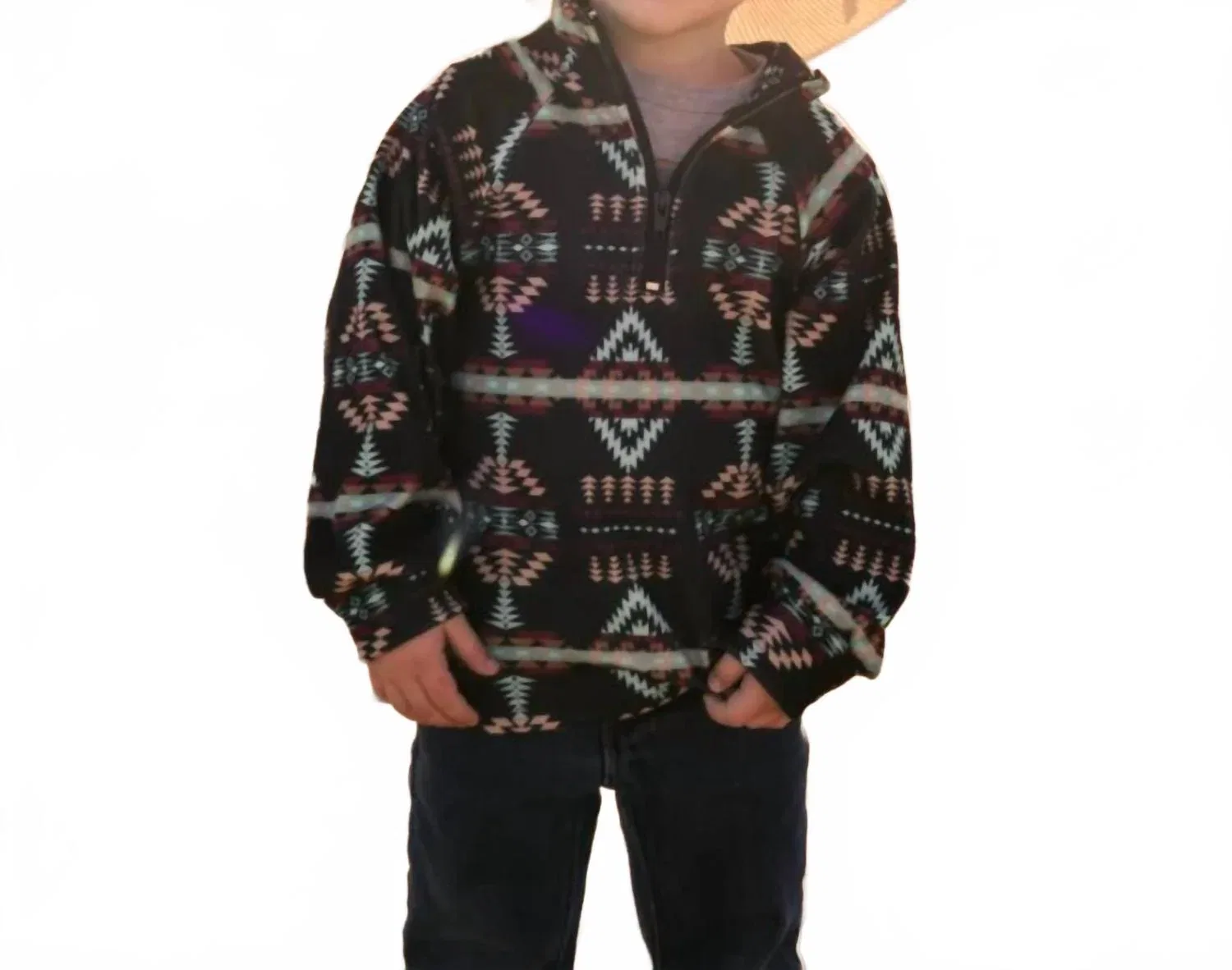 Детский свитшот с принтом Mountain Dreams Pullover Sterling Kreek, черный