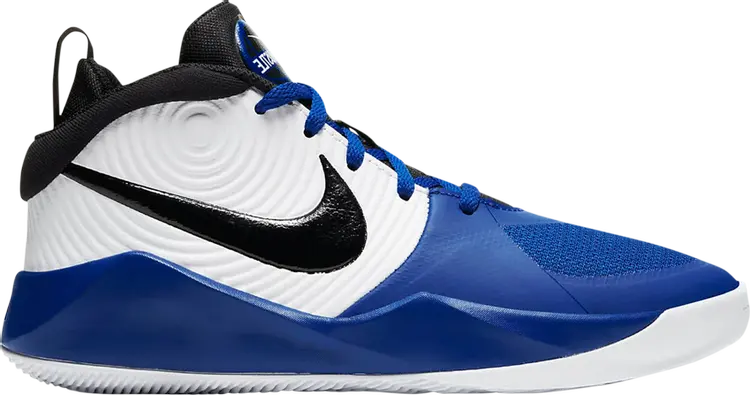 

Кроссовки Nike Team Hustle D9 GS 'White Game Royal', белый