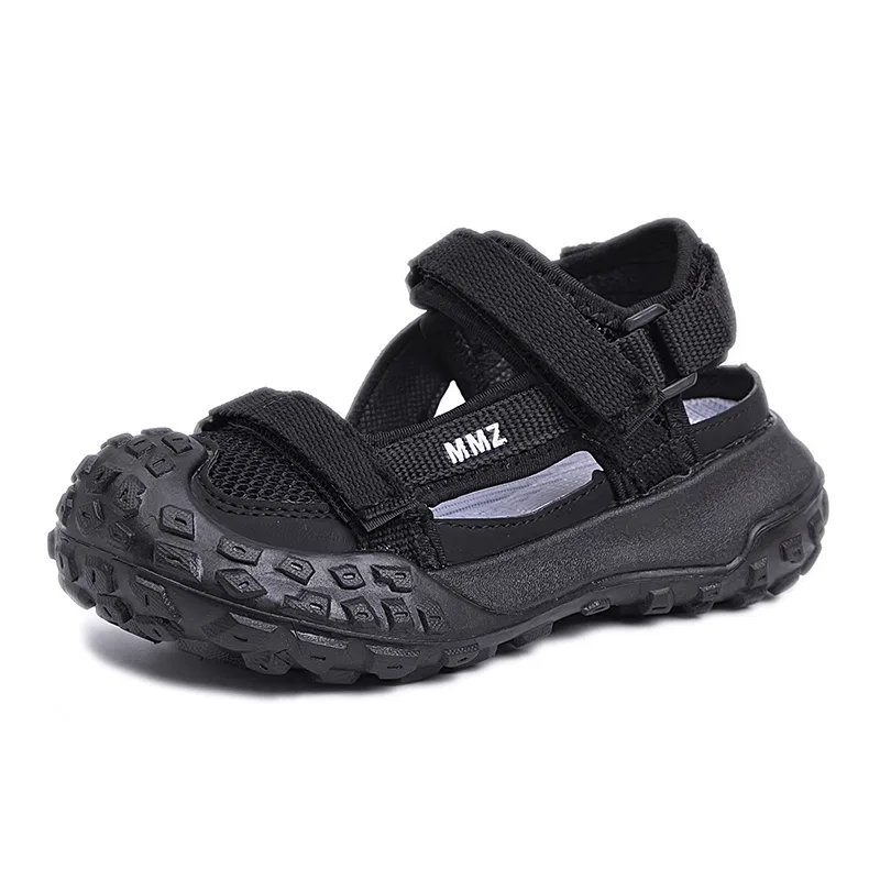 Детские сандалии нескользящие износостойкие дышащие SHIBU, Black