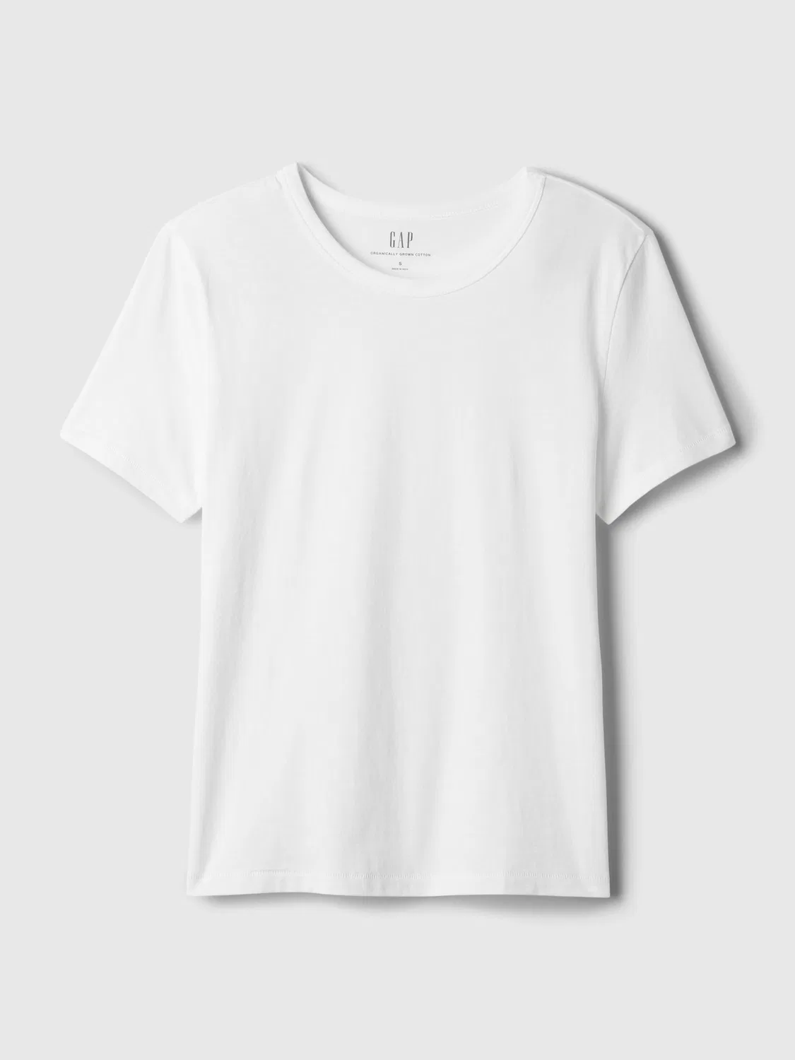 Футболка с круглым вырезом, мягкая винтажная Gap, белый — фото 4