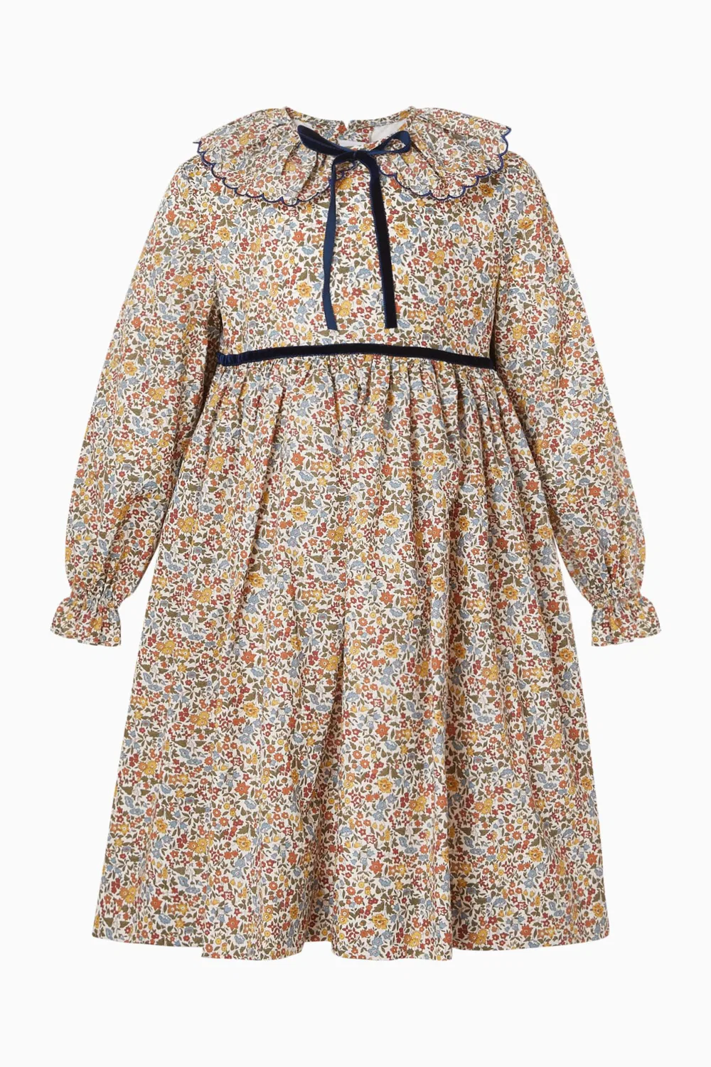 Платье с бантом Marianne Floral Velvet Pepa London