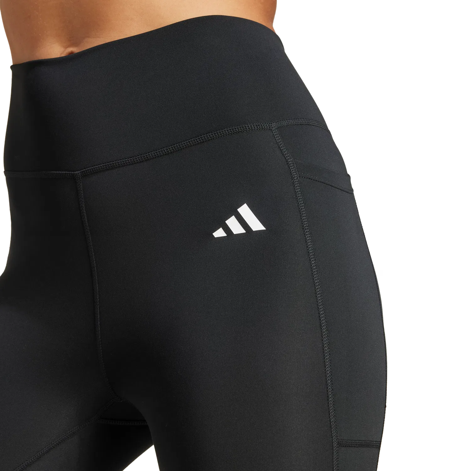 Женские спортивные леггинсы 7/8 длины Adidas, черный — фото 2