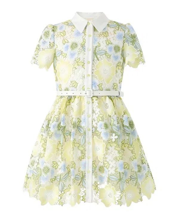 Детское платье для девочек с вышивкой Vienna Embroidered Mini Dress Marlo Kids, Floral