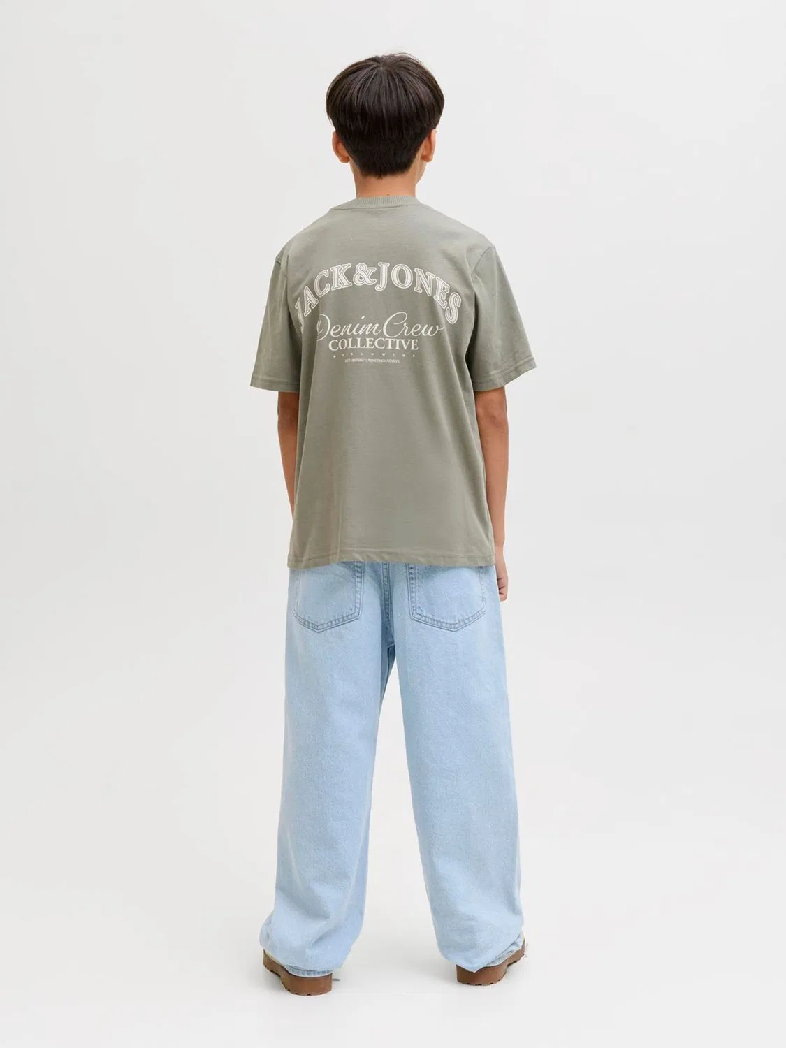 Футболка с принтом Jack & Jones Junior, зеленый — фото 2