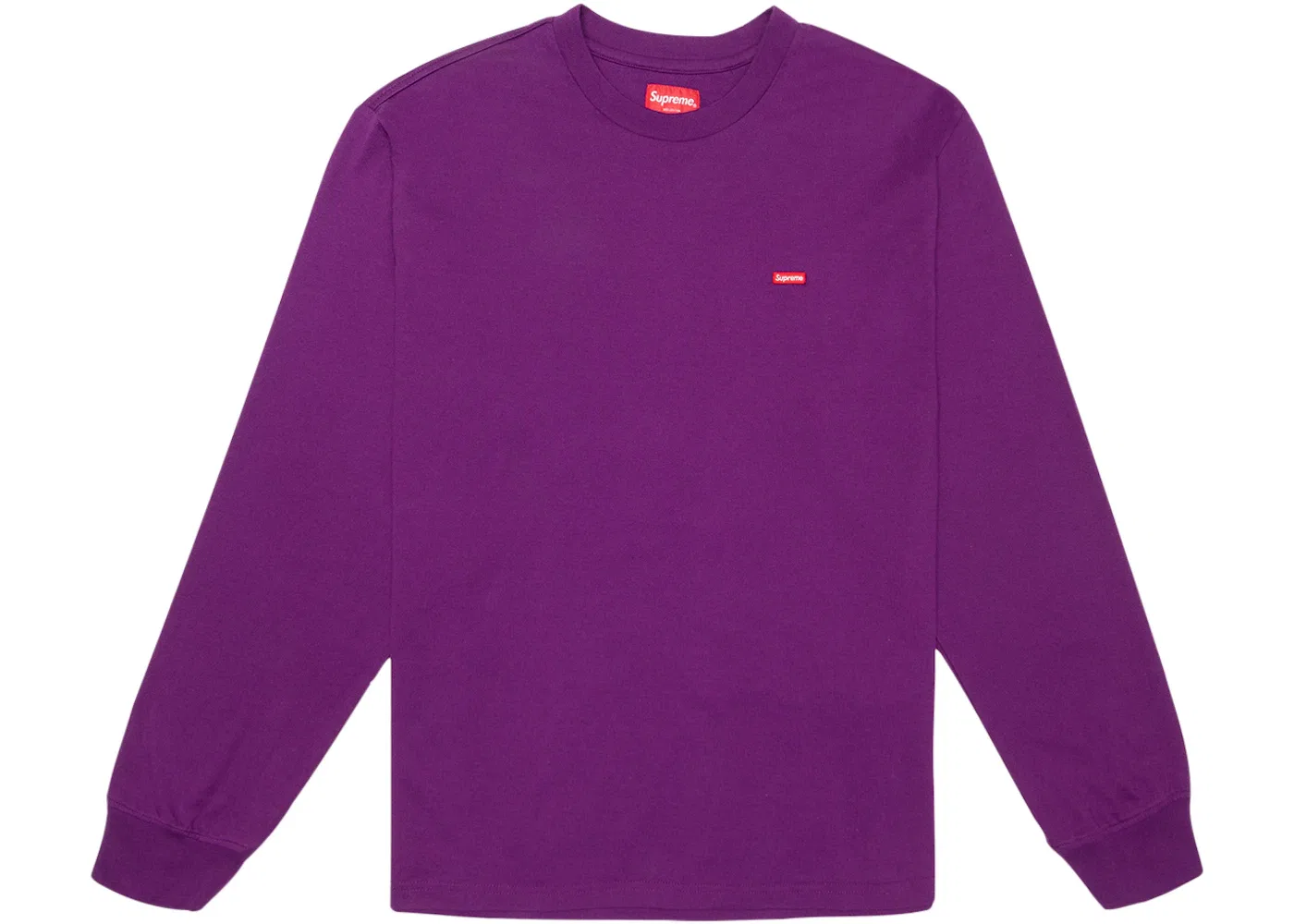 Мужская футболка с длинным рукавом Supreme Small Box L/S Tee, Purple