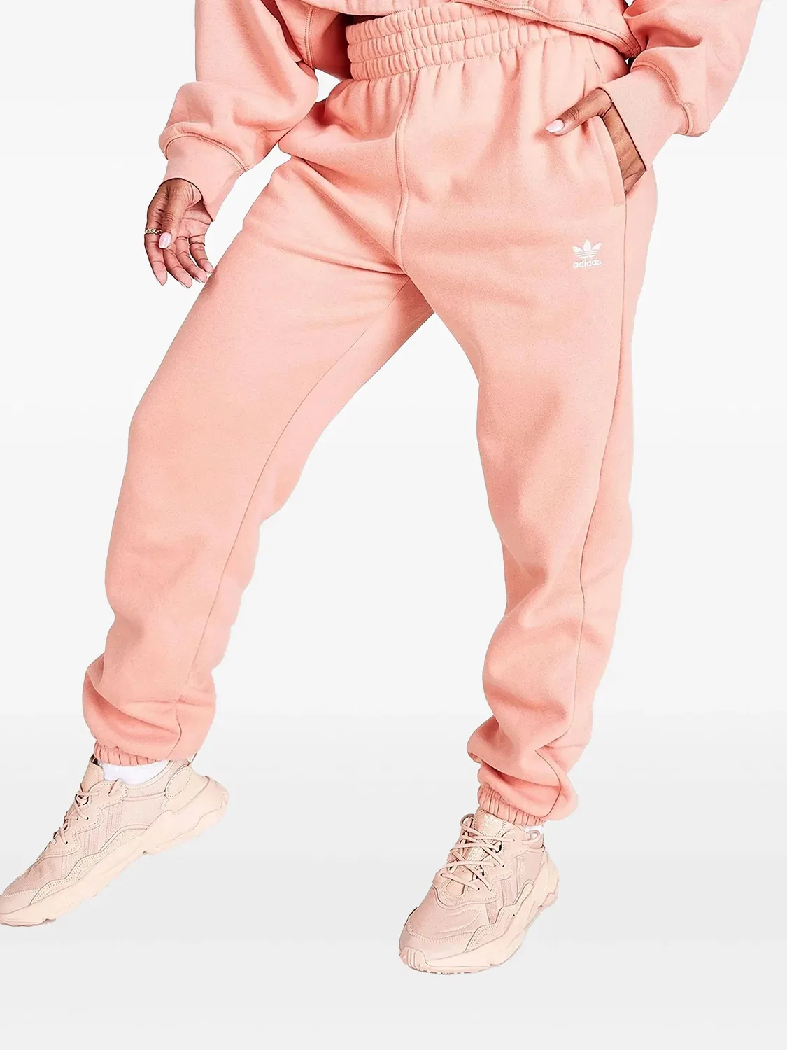 Спортивные брюки с эластичным поясом Adidas, розовый