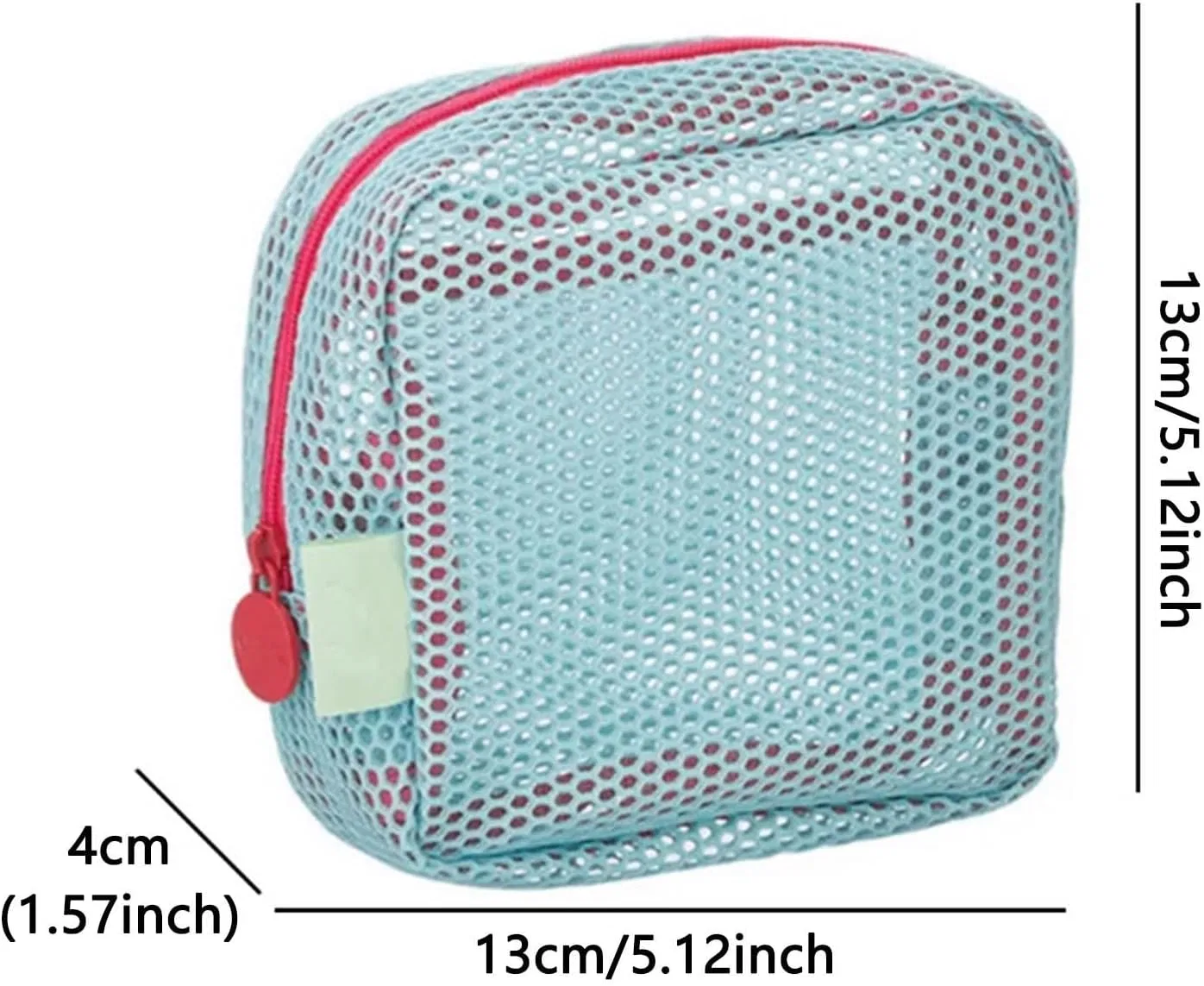Сумка косметическая Mesh, Generic, 13x13x4 см, Pink-red — фото 2