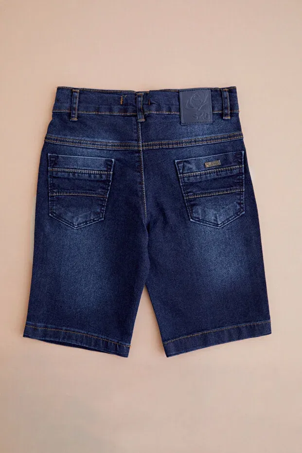 Детские шорты джинсовые Fulla Moda, Navy Blue — фото 3