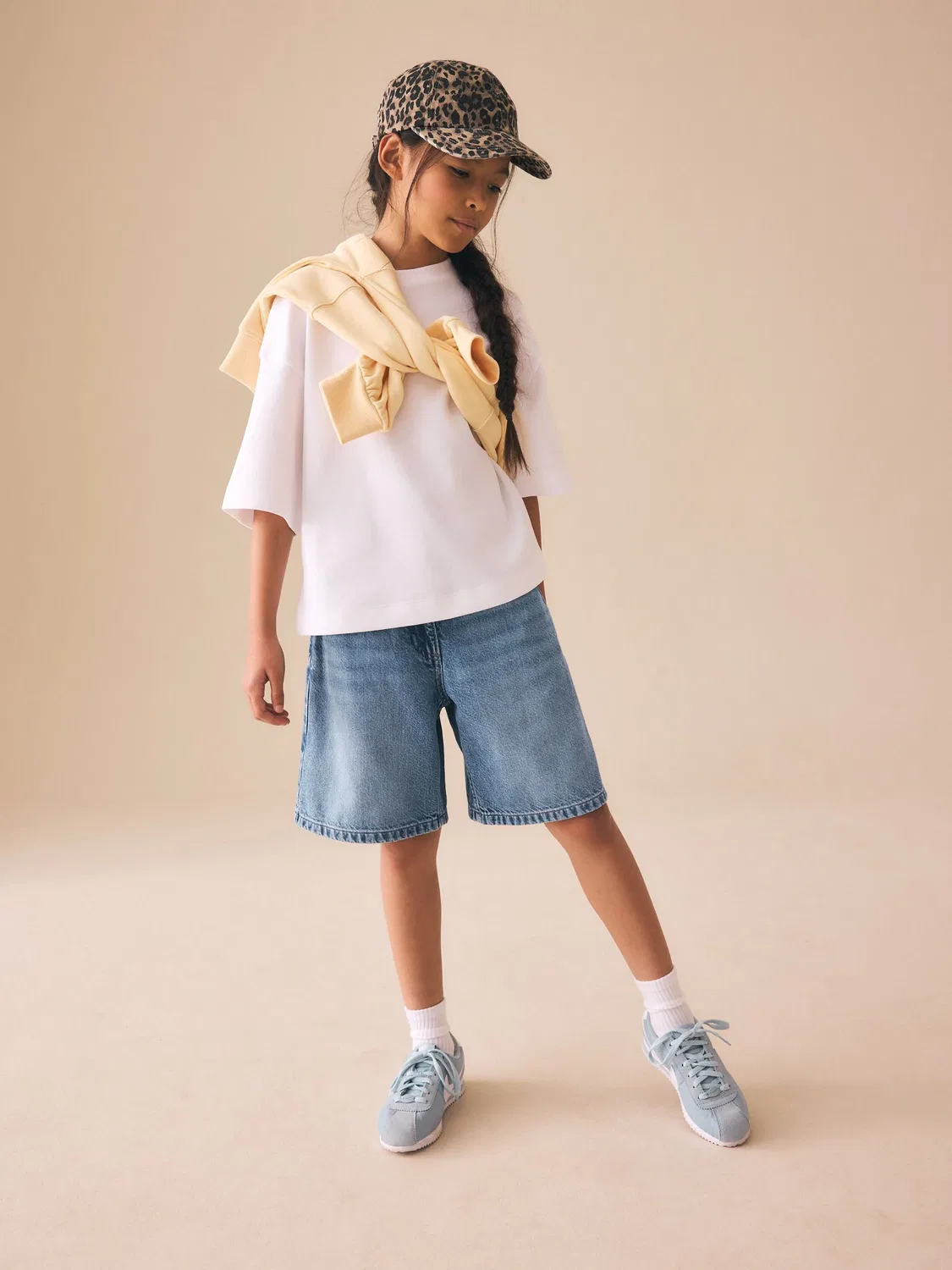 Шорты джинсовые, Regular Length, Jort Shorts Next, Mid Blue