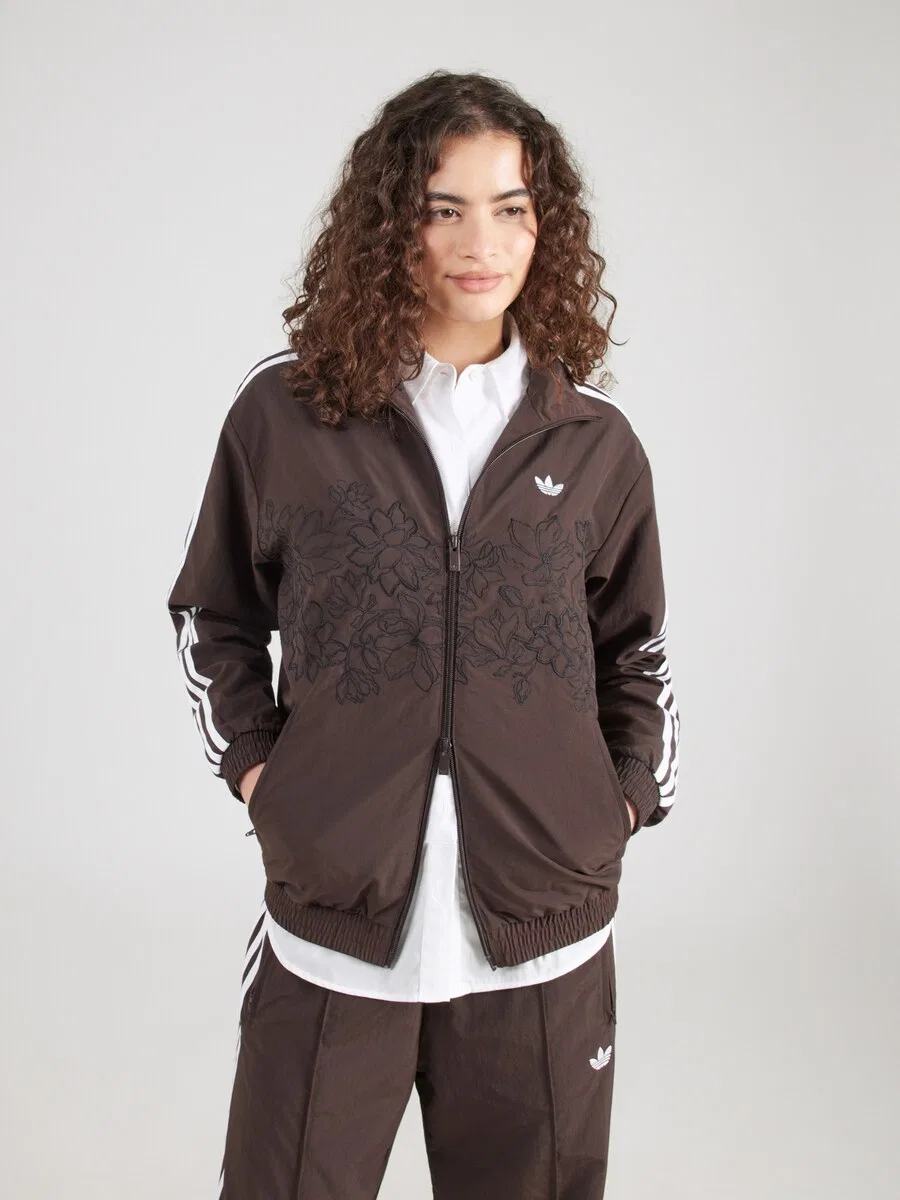 Куртка ADIDAS ORIGINALS Between-Season 'FB' шоколадного цвета — фото 3