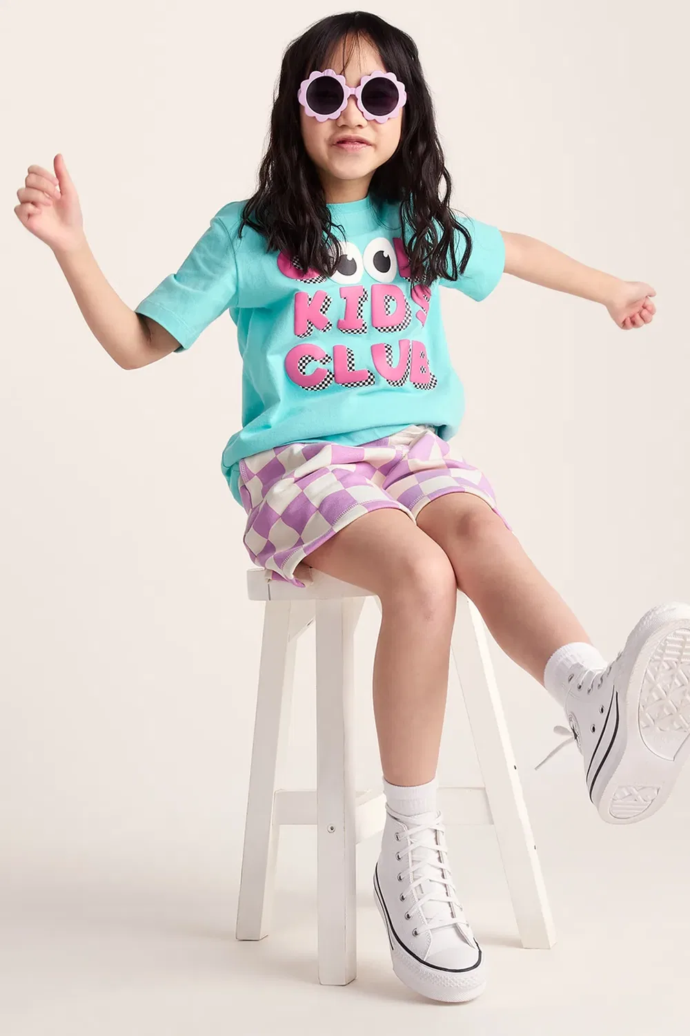 Детские шорты с принтом Shaun the Sheep Tog24, Lilac — фото 2