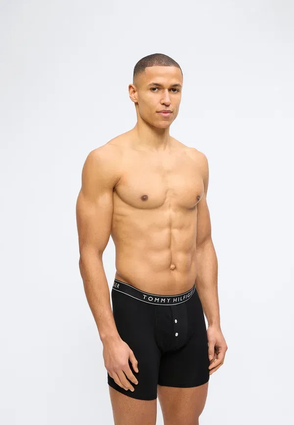 Боксеры из хлопка и эластана 2-pack Essential Boxer Briefs Tommy Hilfiger, черный — фото 4