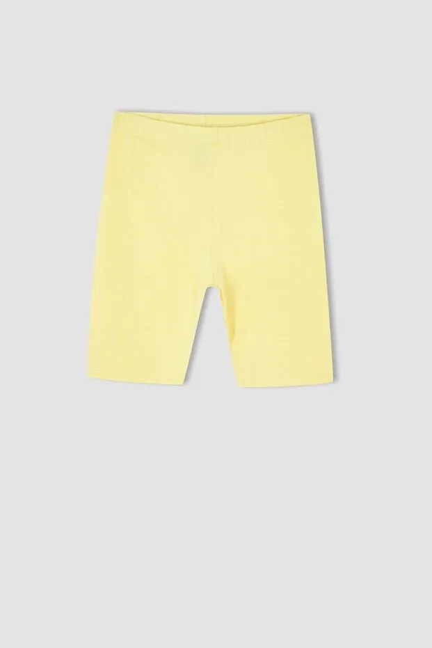 Детские леггинсы для девочек базовые Defacto, Yellow — фото 3