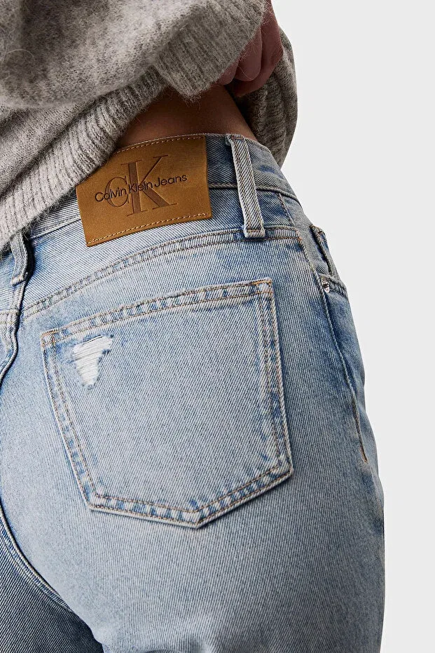 Женские джинсы скинни с высокой талией Calvin Klein, Light Blue — фото 3