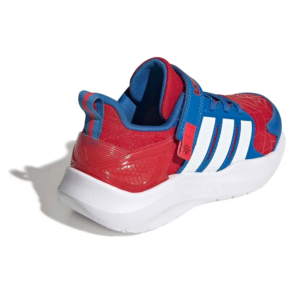 Детские кроссовки для девочек с LED-подсветкой Lightorama Spider-Man Adidas, Red — фото 4