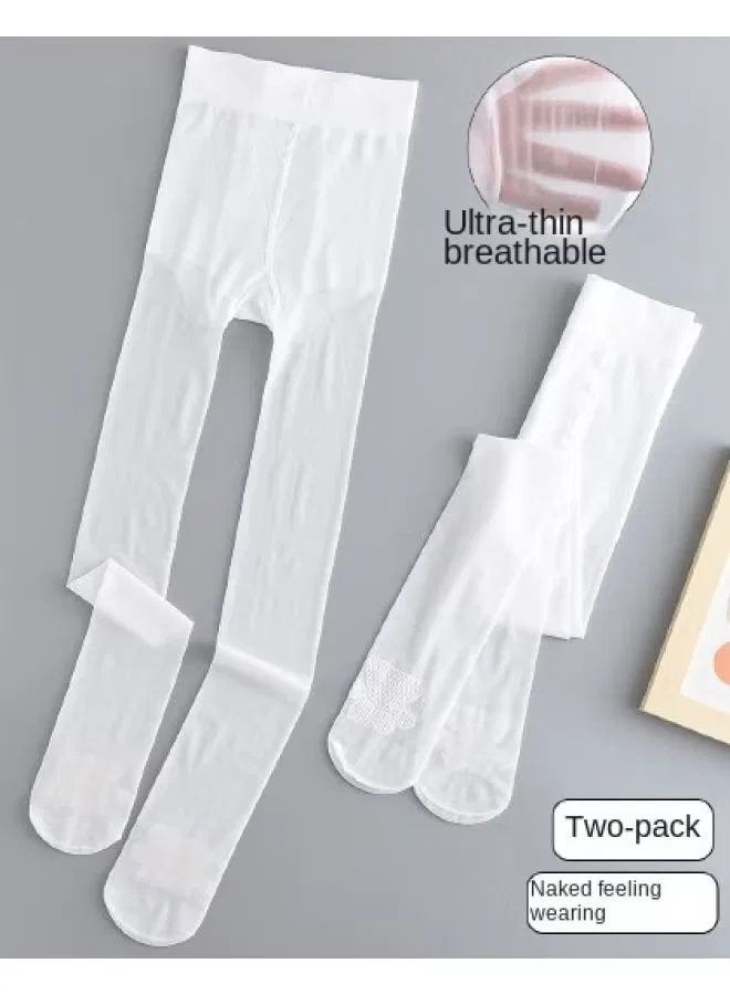 Комплект детских утепленных колготок с носком Bumblebee, белый