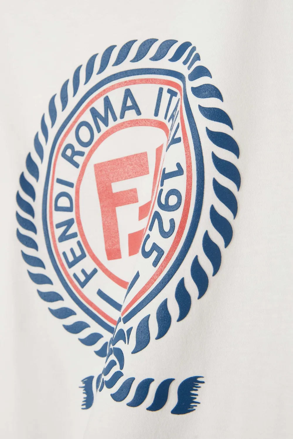 Футболка с принтом Crest Fendi, белый — фото 4